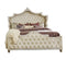 Antonella Upholstered Tufted Bed Ivory And Camel