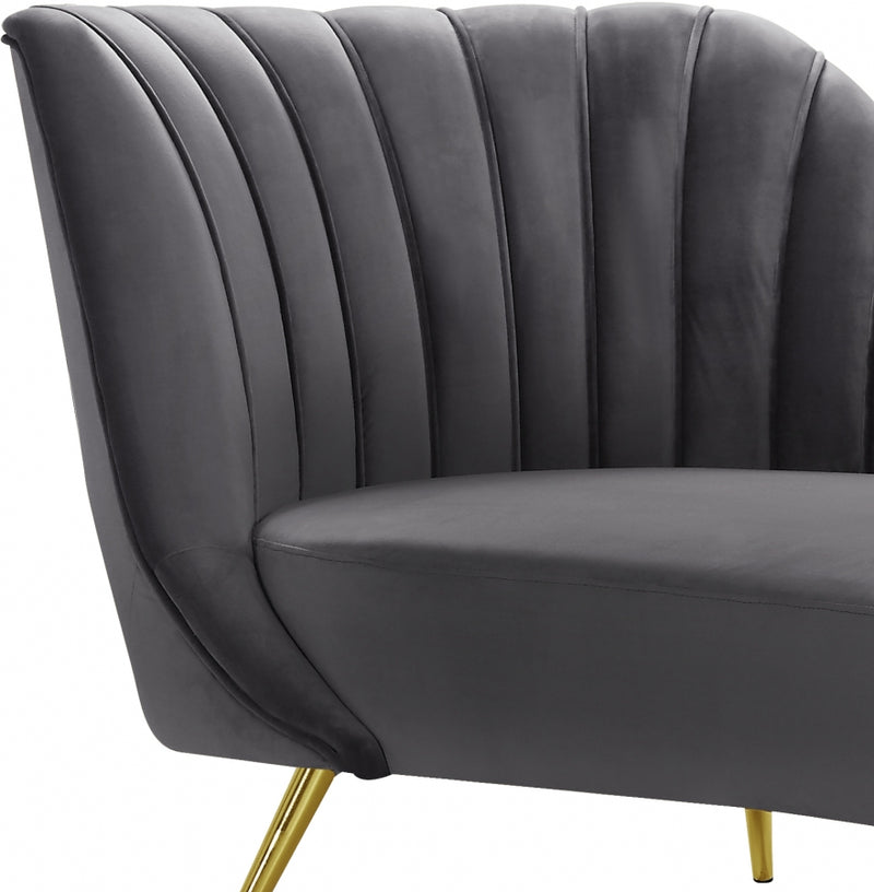Margo Velvet Chaise Lounge