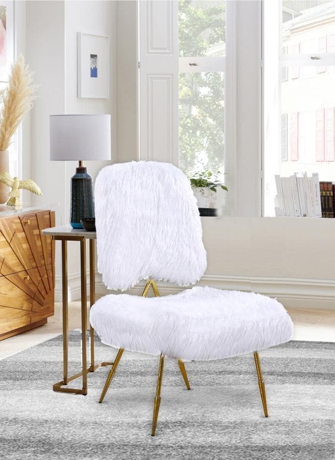 Magnolia Faux Fur Accent Chair