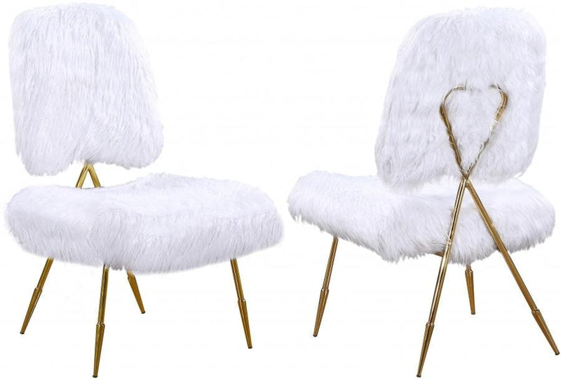 Magnolia Faux Fur Accent Chair