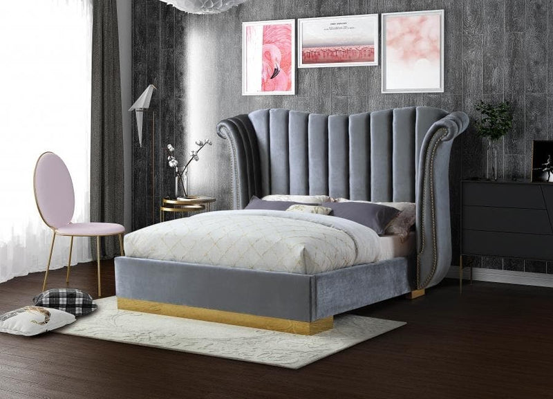 Flora Velvet Bed