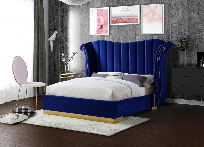 Flora Velvet Bed