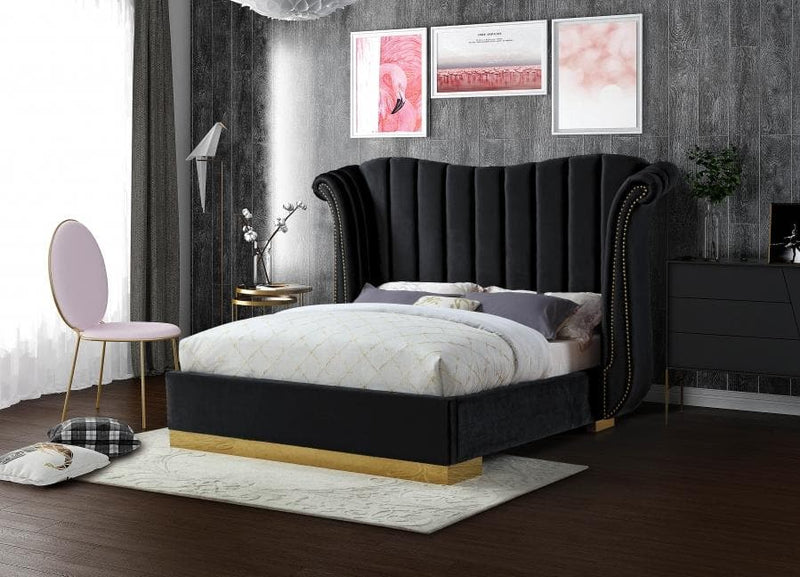 Flora Velvet Bed