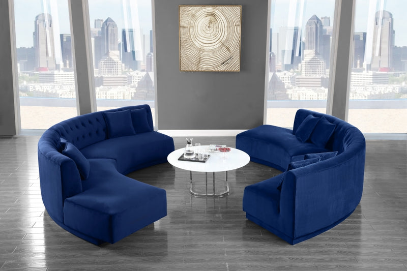 Kenzi Velvet 2 Piece Sectional