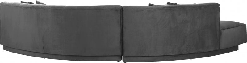 Kenzi Velvet 2 Piece Sectional