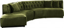 Kenzi Velvet 2 Piece Sectional