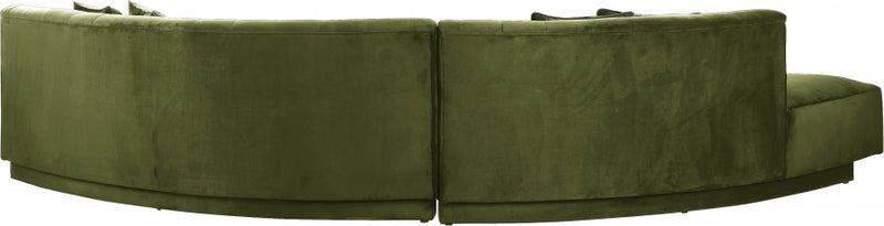 Kenzi Velvet 2 Piece Sectional