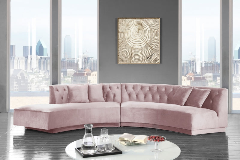 Kenzi Velvet 2 Piece Sectional
