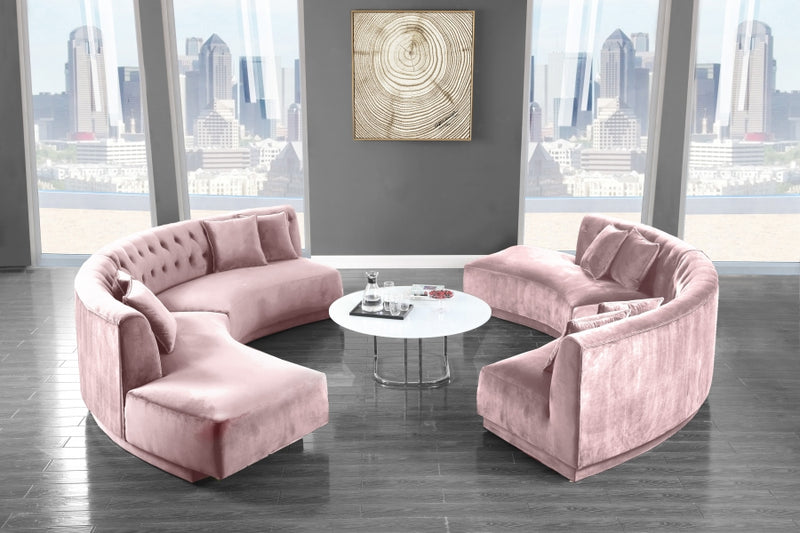 Kenzi Velvet 2 Piece Sectional