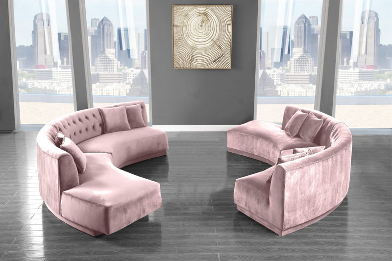 Kenzi Velvet 2 Piece Sectional
