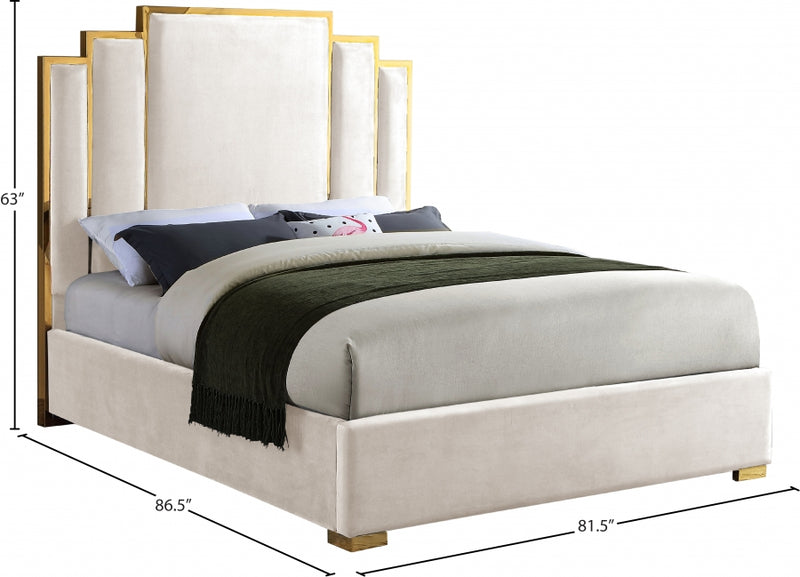 Hugo Velvet Bed