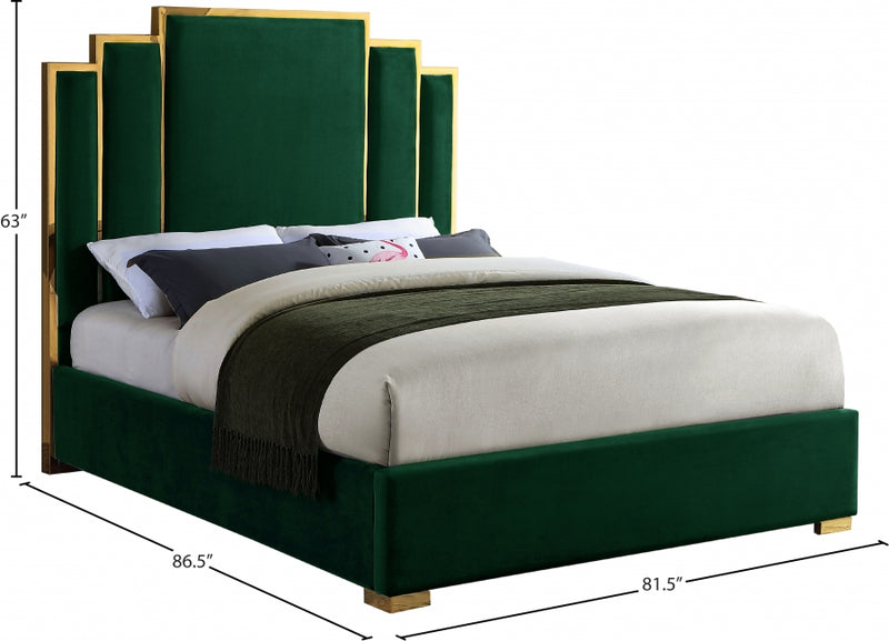 Hugo Velvet Bed