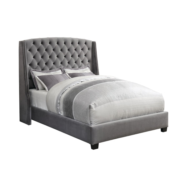 Pissarro Tufted Upholstered Bed Grey