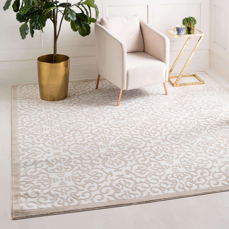 Rushmore Rectangle Snow White Rug