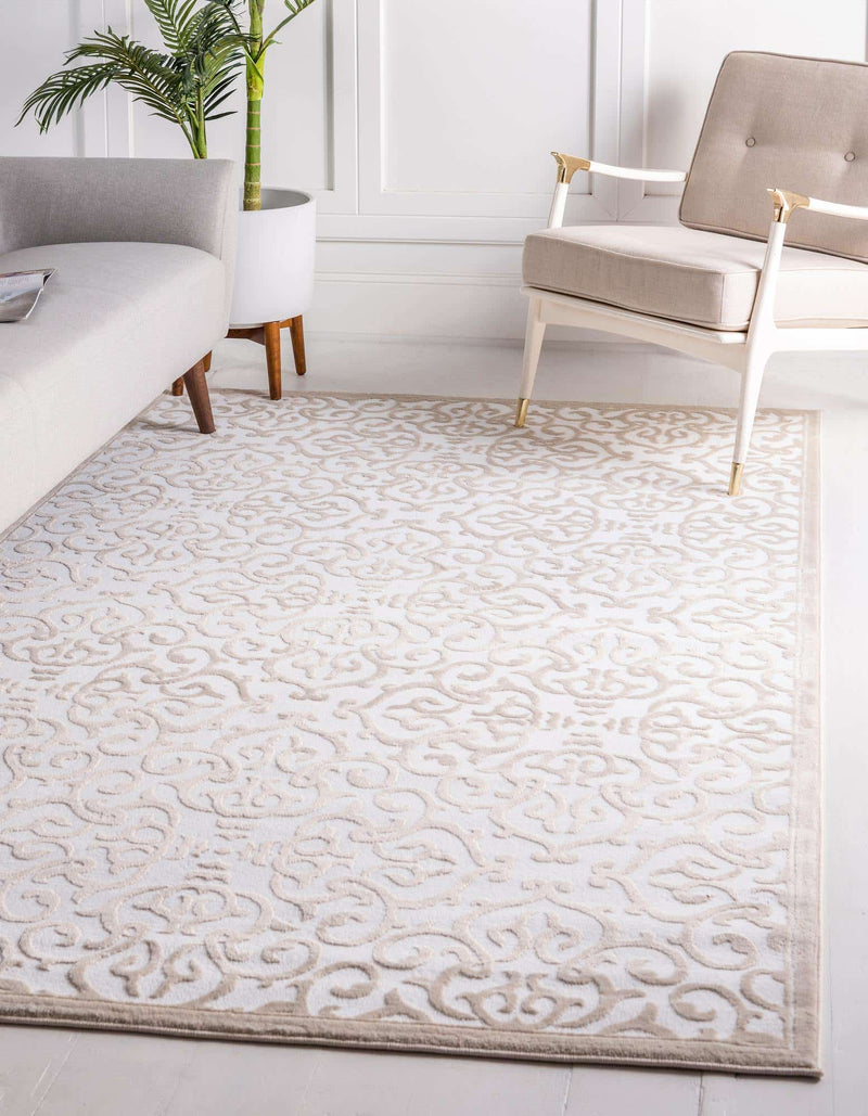 Rushmore Rectangle Snow White Rug