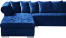 Presley 3 Piece Velvet Sectional