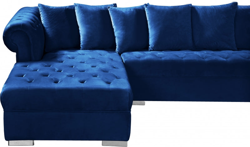 Presley 3 Piece Velvet Sectional