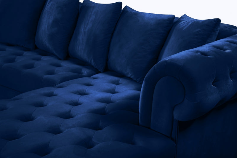 Presley 3 Piece Velvet Sectional
