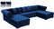 Presley 3 Piece Velvet Sectional