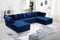 Presley 3 Piece Velvet Sectional