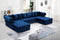 Presley 3 Piece Velvet Sectional