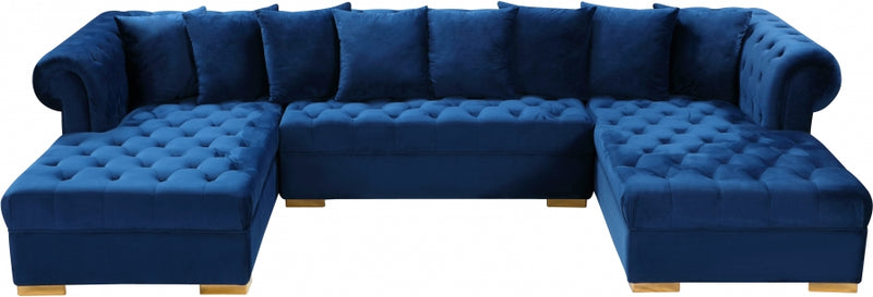 Presley 3 Piece Velvet Sectional