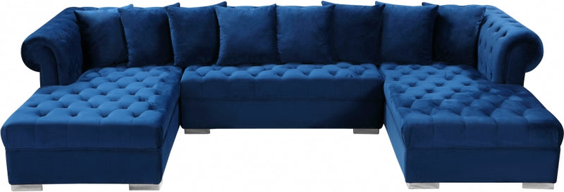 Presley 3 Piece Velvet Sectional