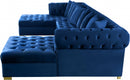 Presley 3 Piece Velvet Sectional