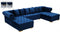 Presley 3 Piece Velvet Sectional