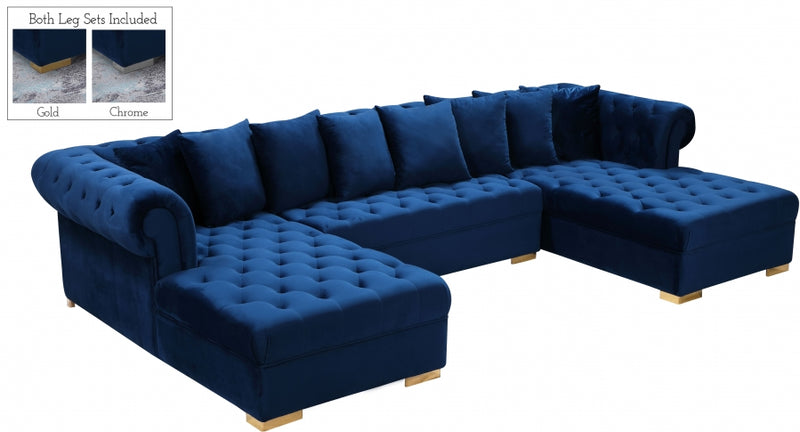 Presley 3 Piece Velvet Sectional