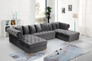 Presley 3 Piece Velvet Sectional