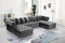 Presley 3 Piece Velvet Sectional