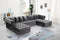 Presley 3 Piece Velvet Sectional