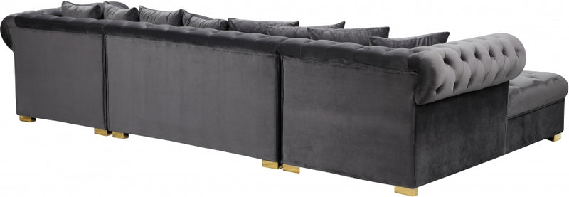 Presley 3 Piece Velvet Sectional