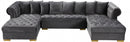 Presley 3 Piece Velvet Sectional