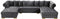 Presley 3 Piece Velvet Sectional