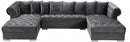 Presley 3 Piece Velvet Sectional