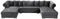 Presley 3 Piece Velvet Sectional