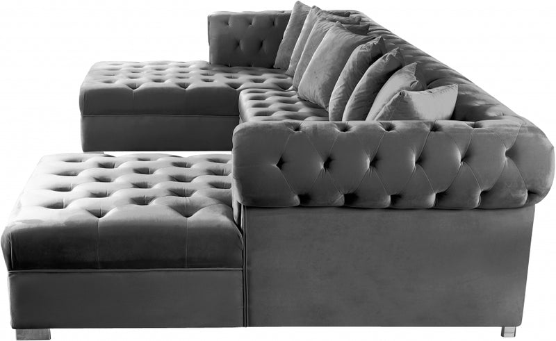 Presley 3 Piece Velvet Sectional