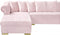 Presley 3 Piece Velvet Sectional