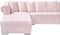 Presley 3 Piece Velvet Sectional