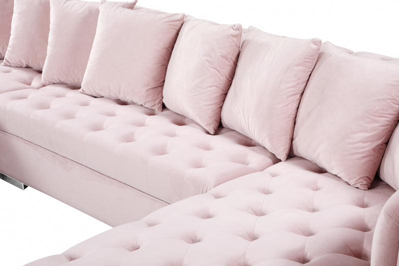 Presley 3 Piece Velvet Sectional