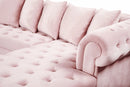 Presley 3 Piece Velvet Sectional