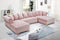 Presley 3 Piece Velvet Sectional