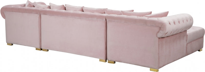 Presley 3 Piece Velvet Sectional
