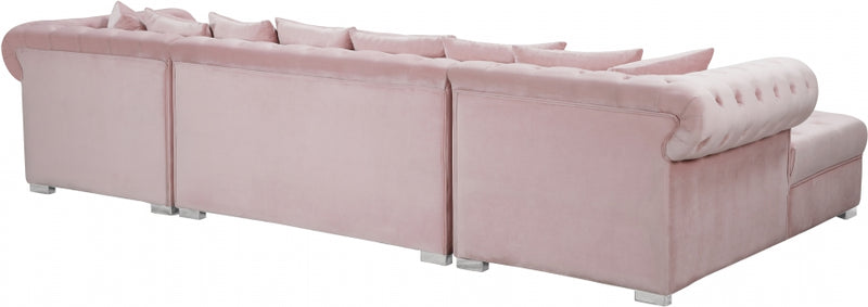 Presley 3 Piece Velvet Sectional