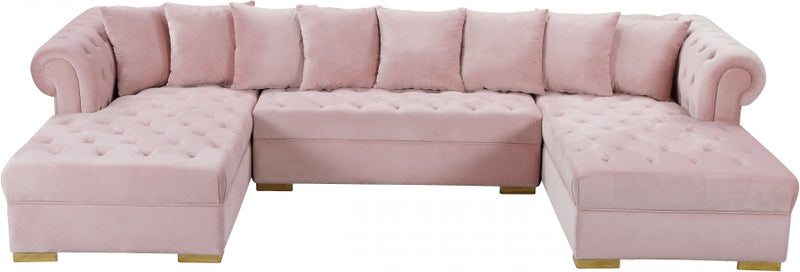 Presley 3 Piece Velvet Sectional