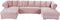 Presley 3 Piece Velvet Sectional