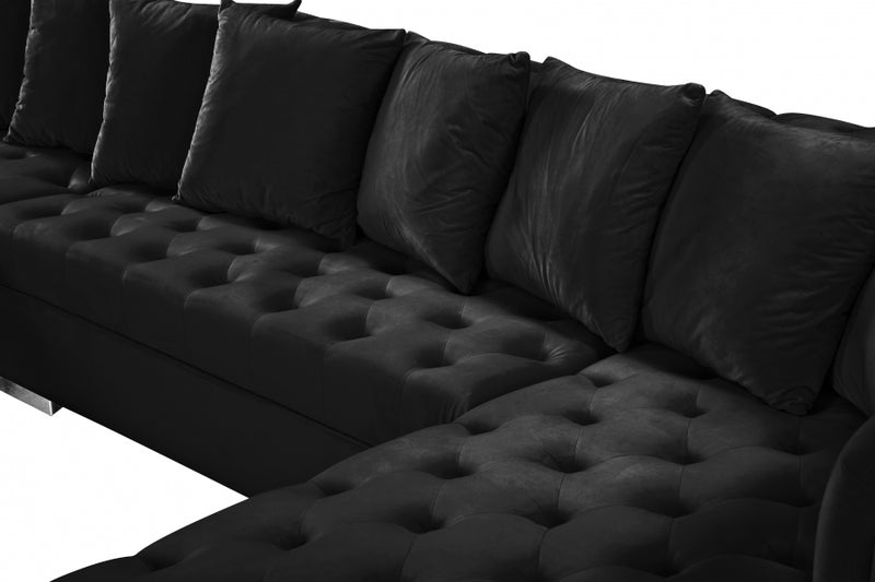 Presley 3 Piece Velvet Sectional