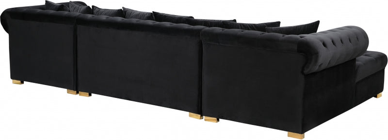 Presley 3 Piece Velvet Sectional